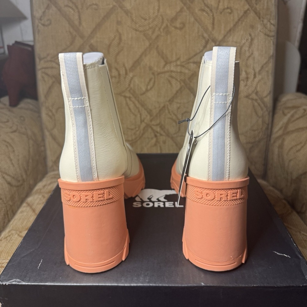 Sorel Women's Cream and Orange Boots - Picture 7 of 9